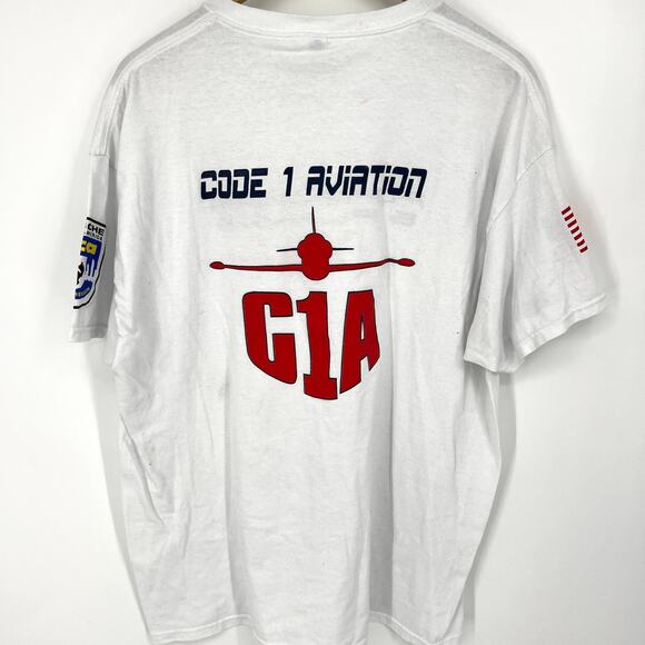 Porsches & Planes PCA Chicago Region Code 1 Aviation T Shirt Jerzees Size XL - Picture 3 of 9